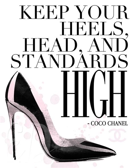 high heels quotes coco chanel|Coco Chanel printable quotes.